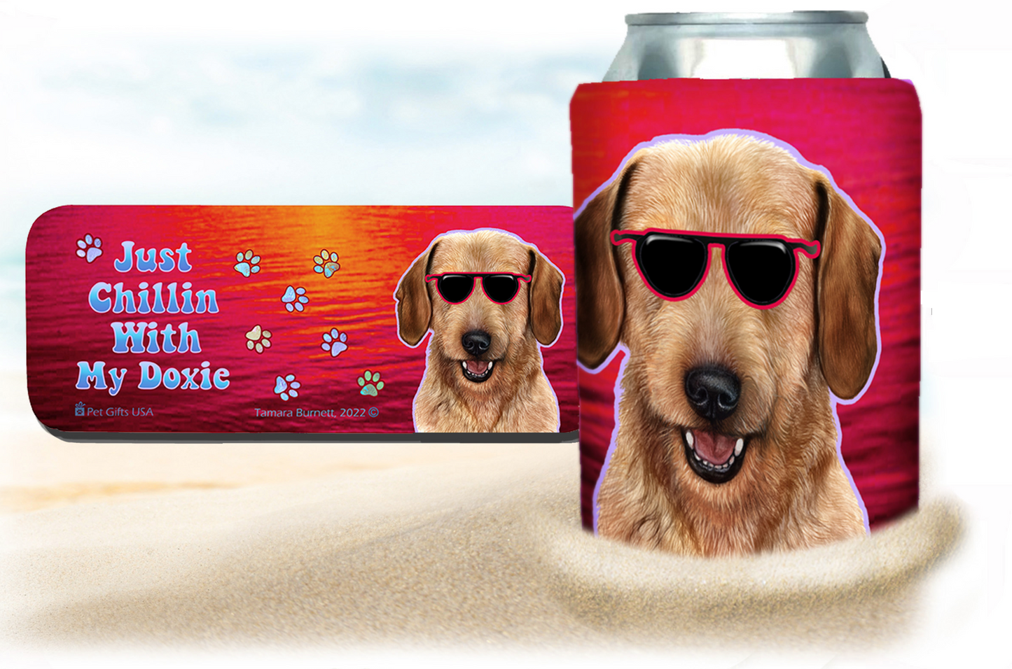 Doxie Snap Wrap Insulated Drink Holder Cozy