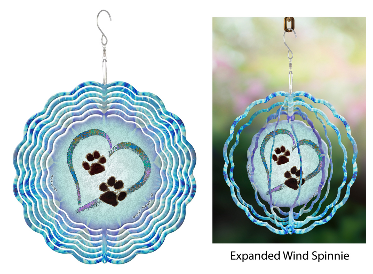 Paw Print Wind Spinners