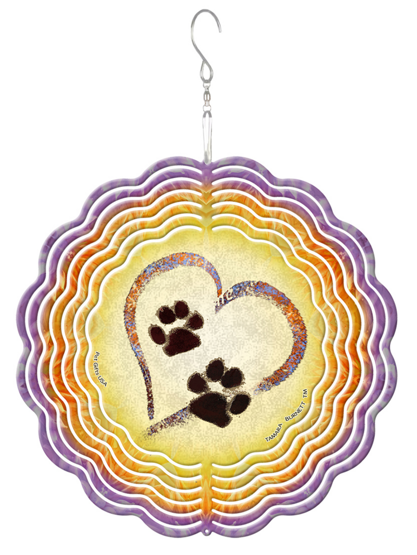 Paw Print Wind Spinners