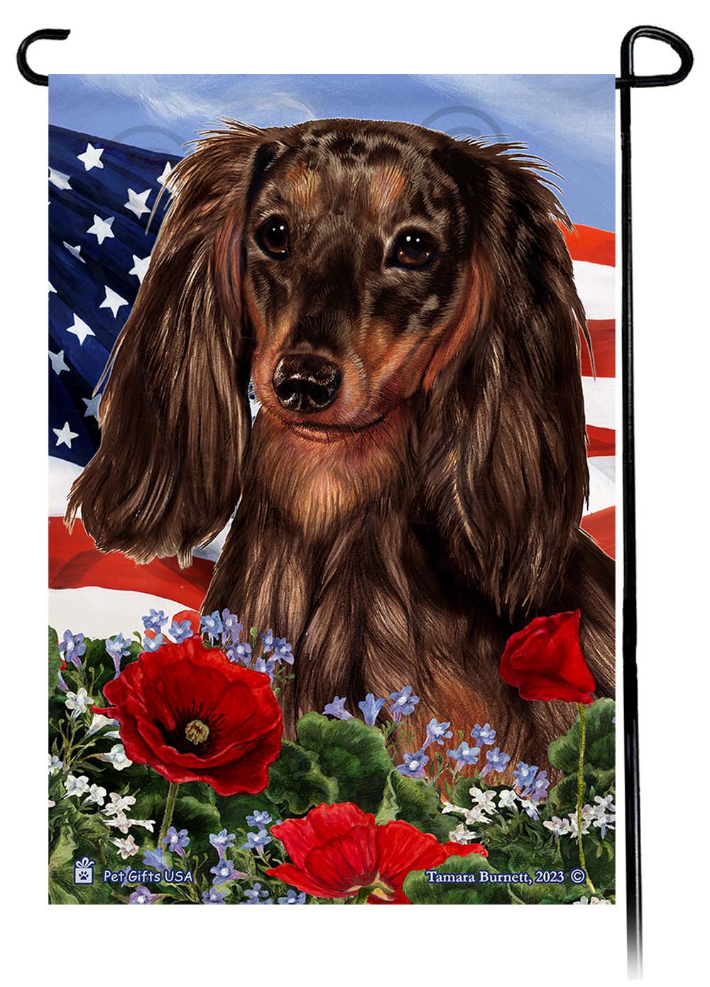 Garden Flags - Patriotic Flowers