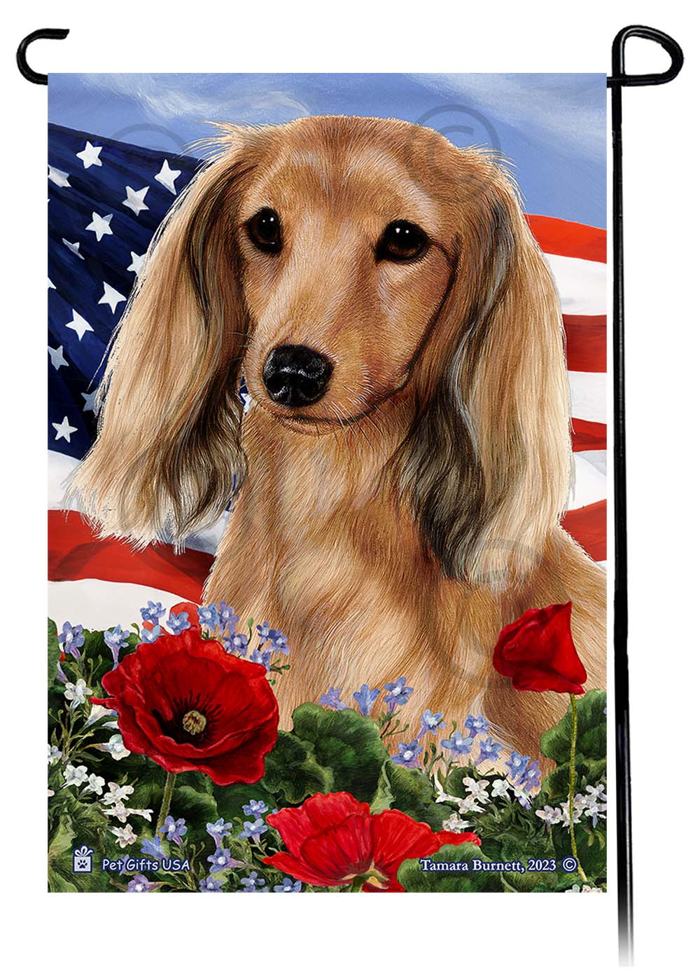 Garden Flags - Patriotic Flowers