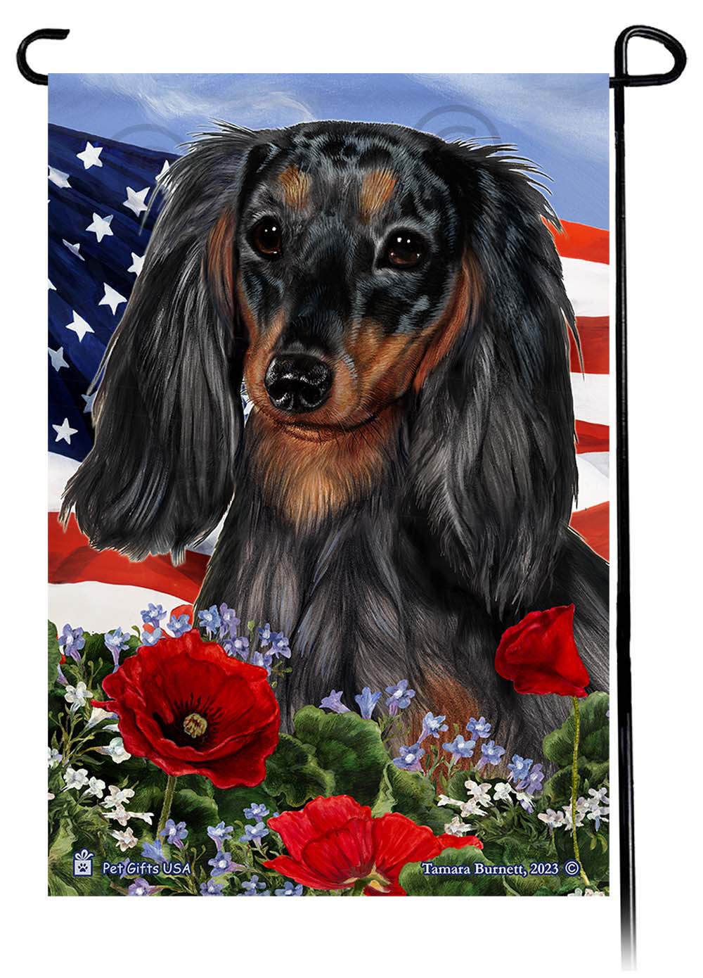 Garden Flags - Patriotic Flowers
