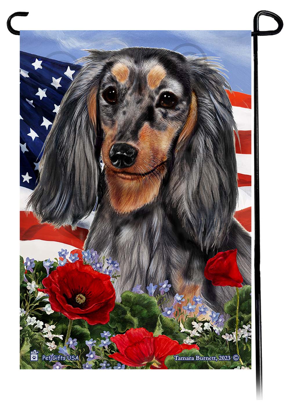 Garden Flags - Patriotic Flowers