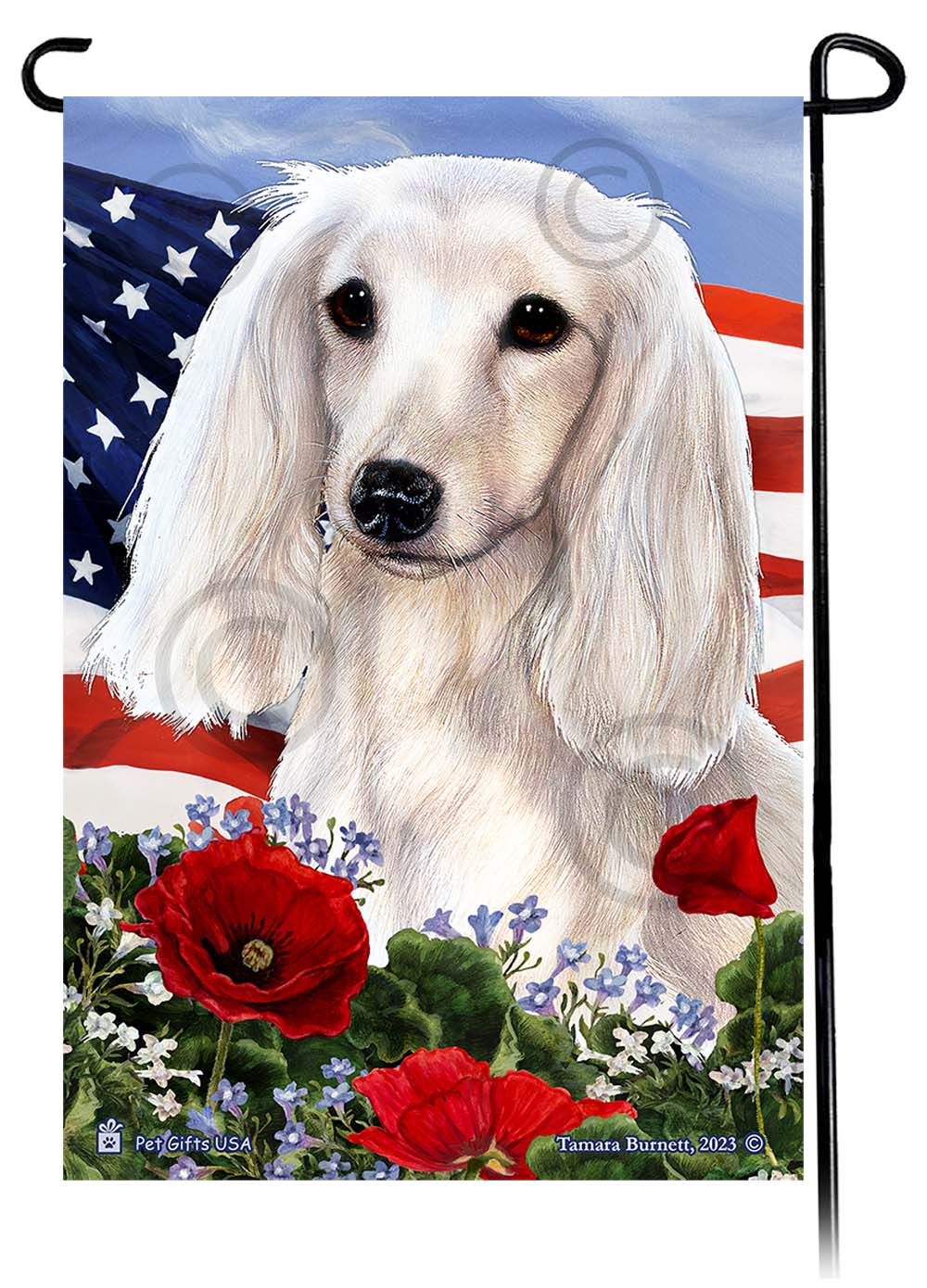 Garden Flags - Patriotic Flowers