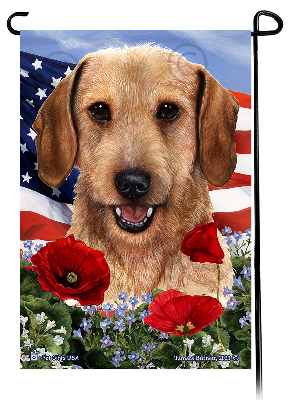 Garden Flags - Patriotic Flowers