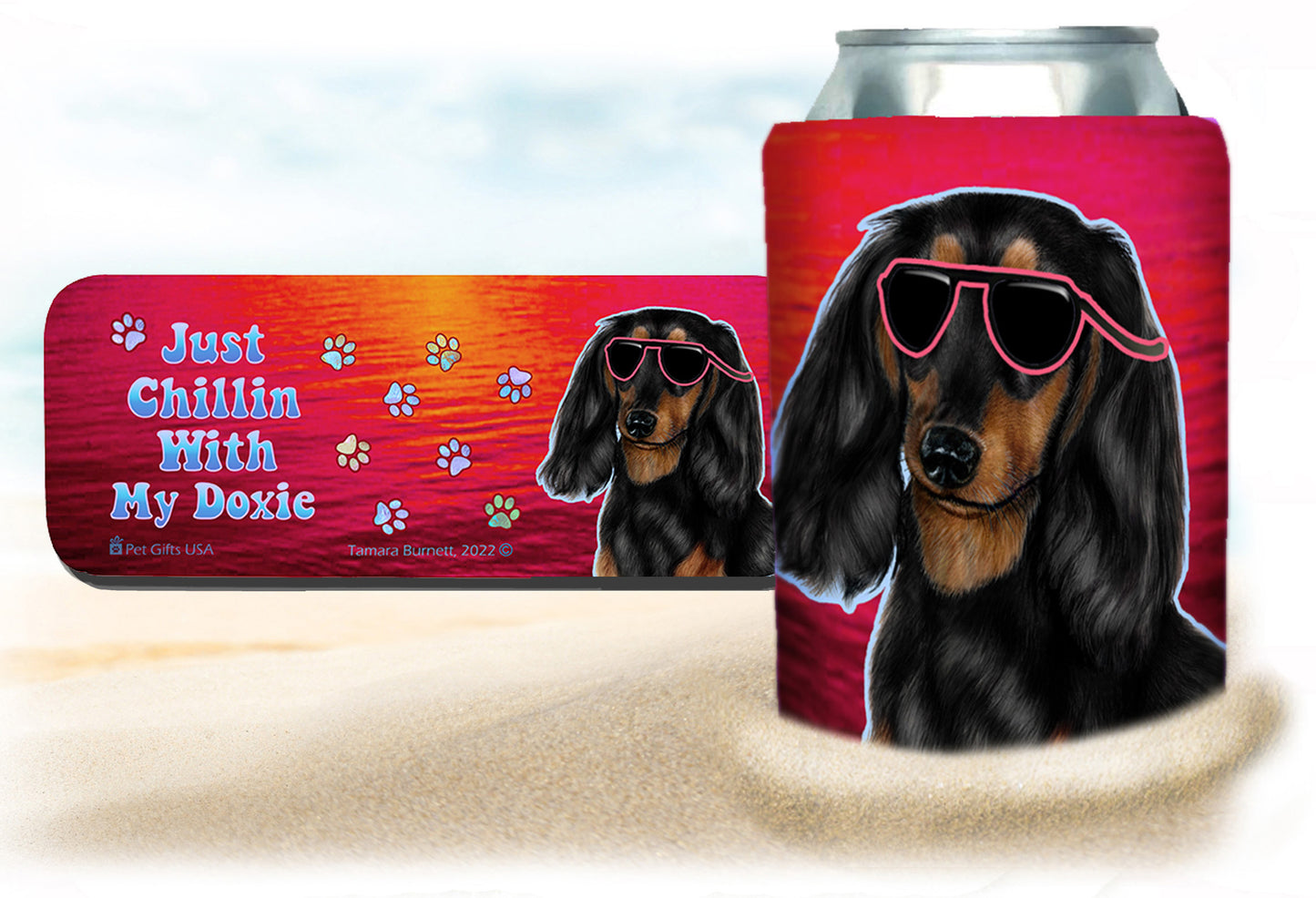 Doxie Snap Wrap Insulated Drink Holder Cozy