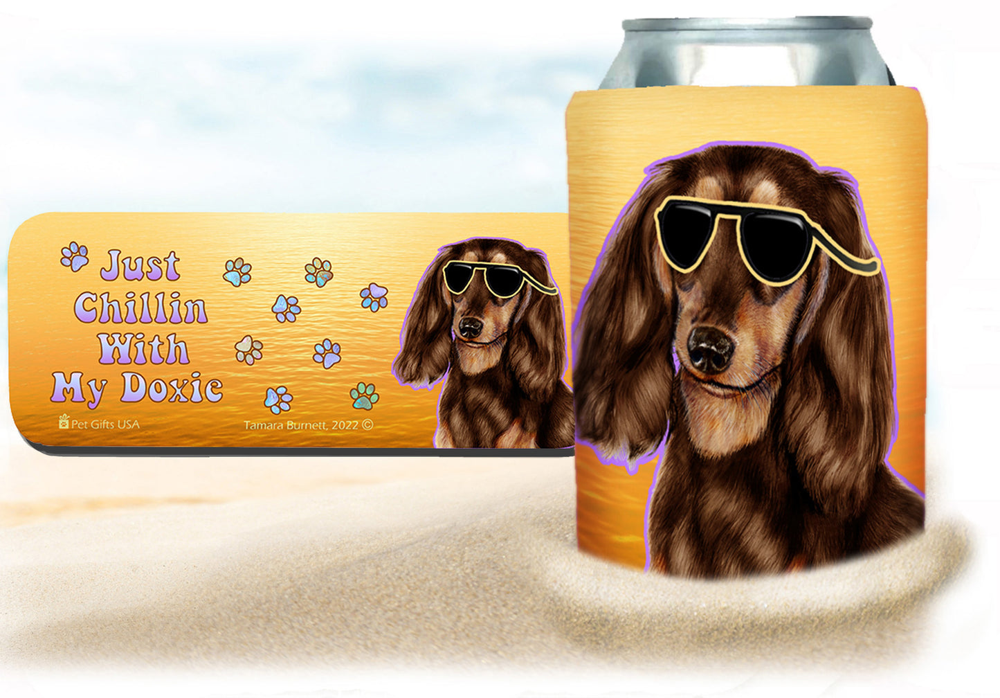 Doxie Snap Wrap Insulated Drink Holder Cozy