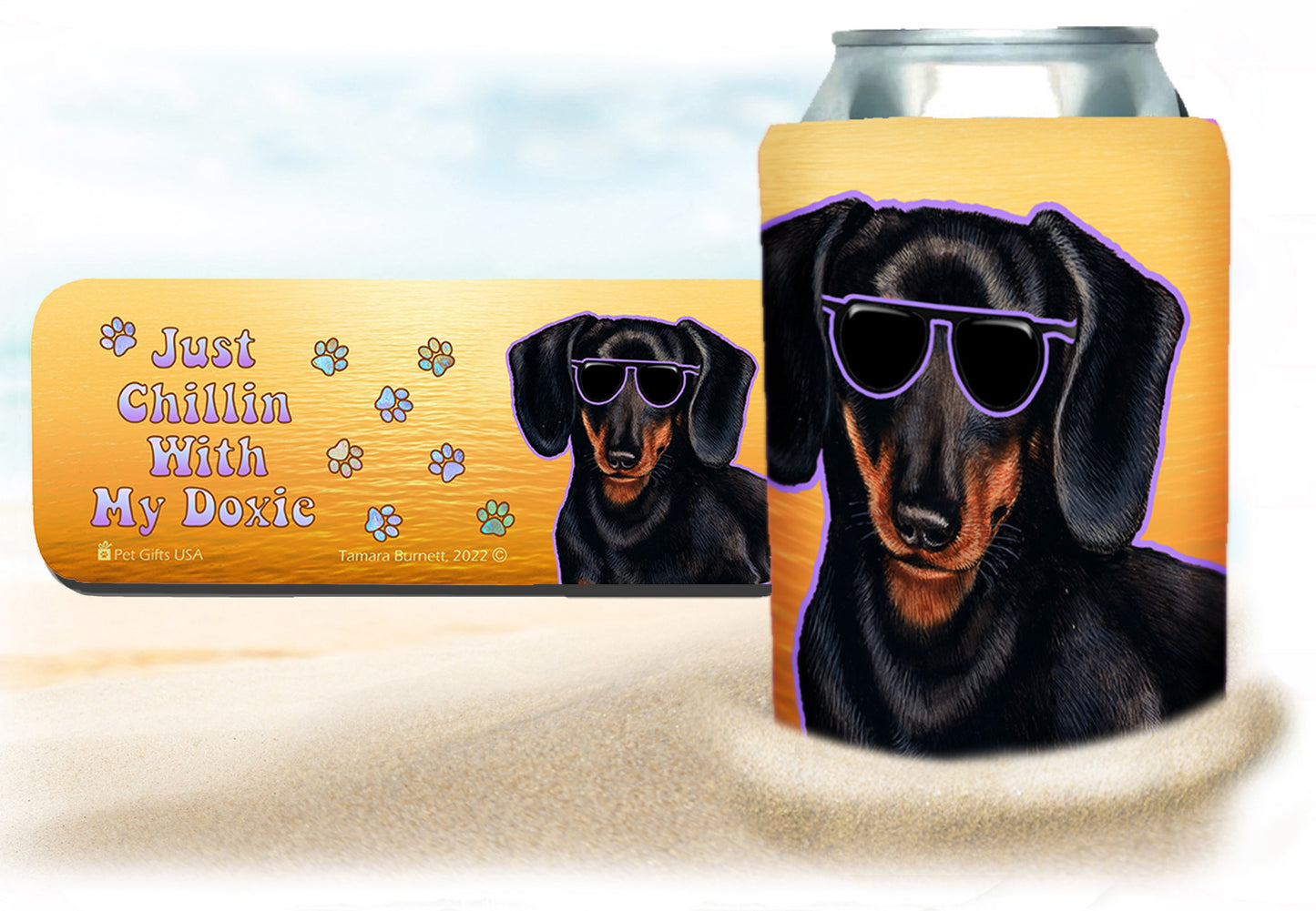 Doxie Snap Wrap Insulated Drink Holder Cozy