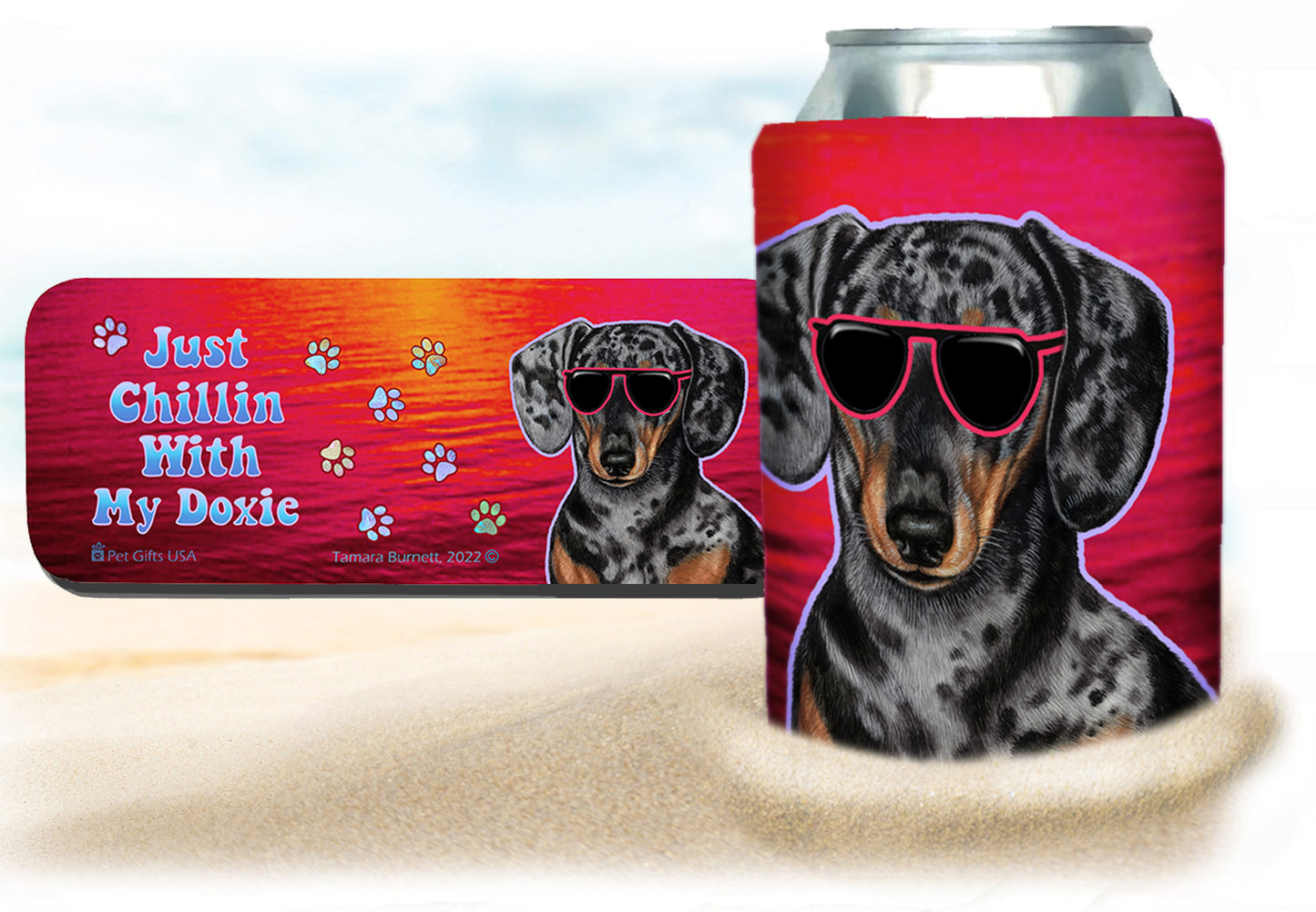 Doxie Snap Wrap Insulated Drink Holder Cozy