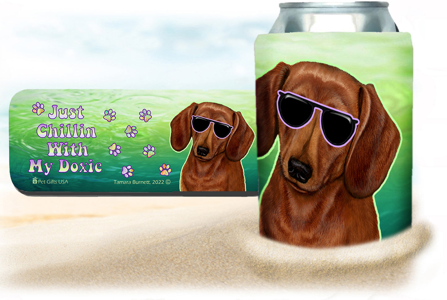 Doxie Snap Wrap Insulated Drink Holder Cozy