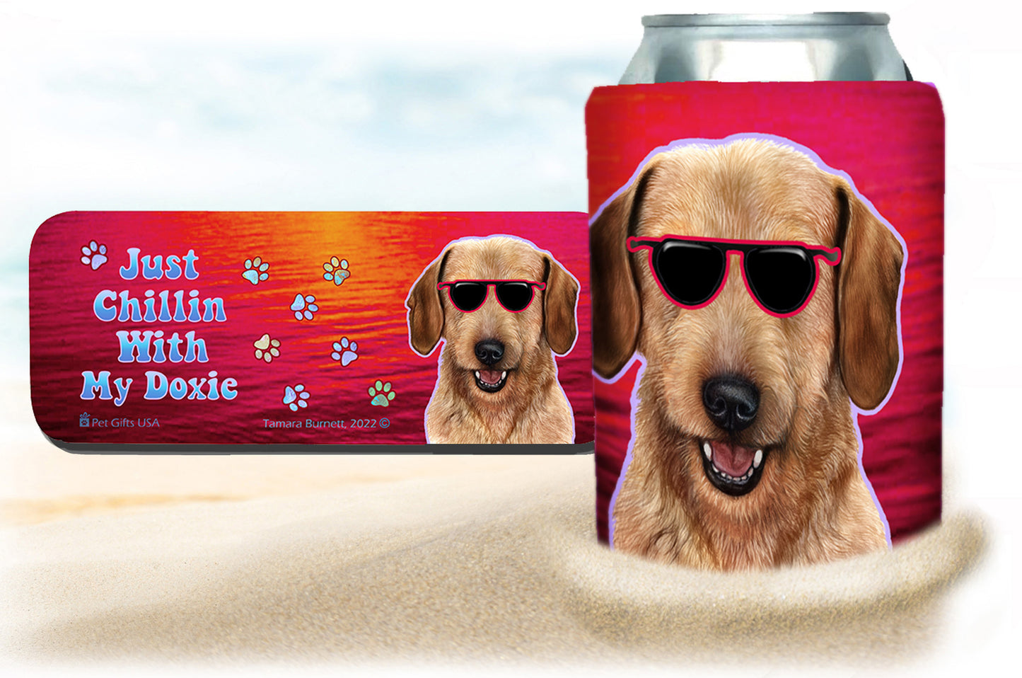 Doxie Snap Wrap Insulated Drink Holder Cozy