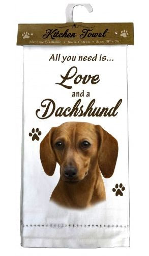 Dachshund Tea Towel