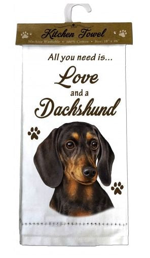 Dachshund Tea Towel