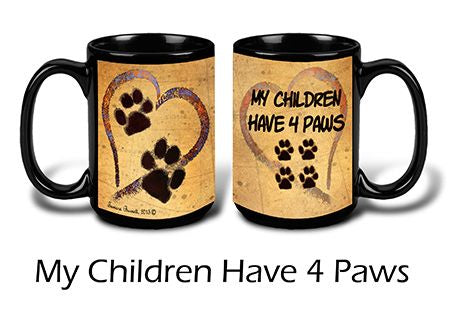 Paw Marks On My Heart Mugs