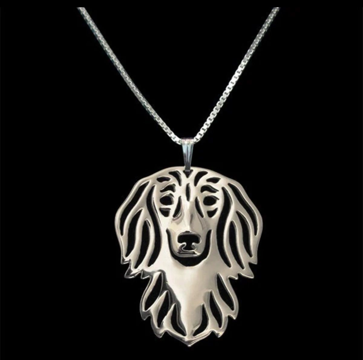 Long Hair Dachshund Necklace