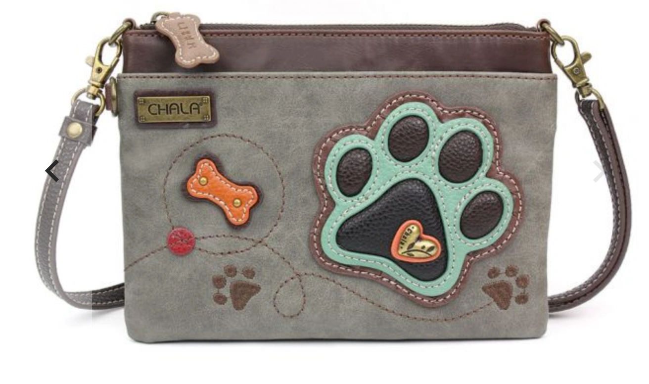 Chala Mini Crossbody Bag - Gray Paw