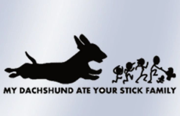Eaten Stick Family Decal