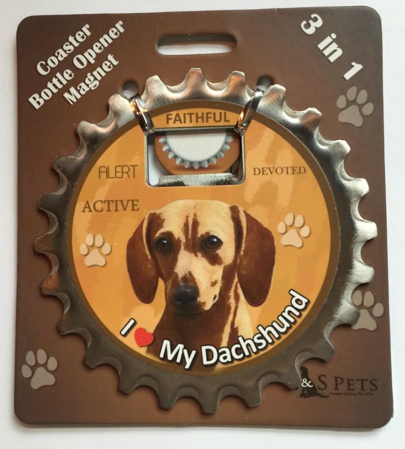 Doxie Coaster/Opener/Magnet