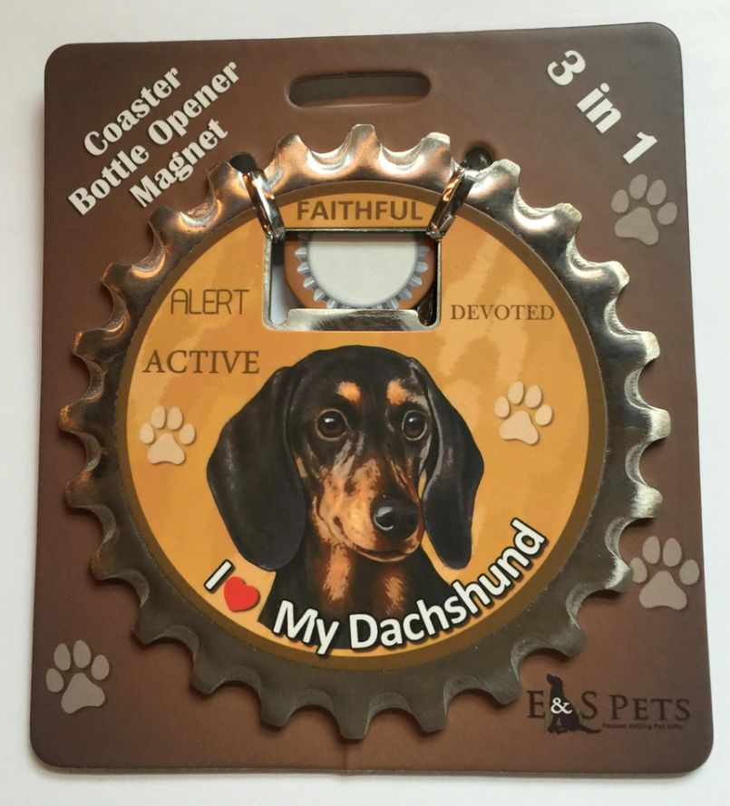 Doxie Coaster/Opener/Magnet