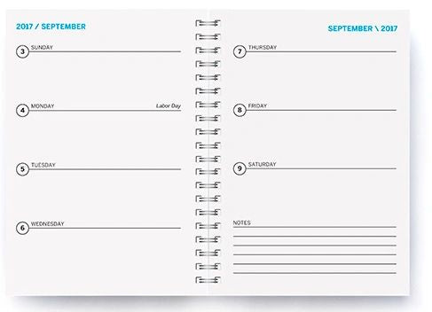 2018 DRBC Weekly Planner