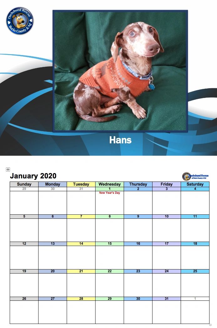 2019 DRBC Calendar