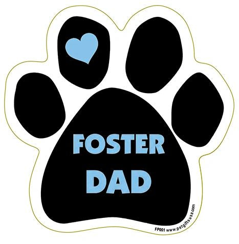 Foster Dad Paw Magnet