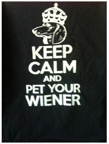'Keep Clam and Pet Your Wiener' Tee